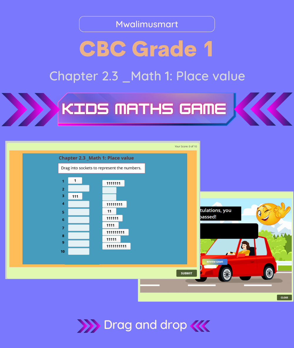 CBC Grade 1 Mathematics Chapter 2.3 Place Value