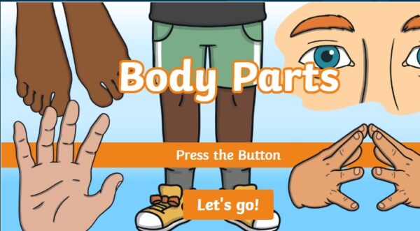 Grade 1: BODY PARTS INTERACTIVE GAME