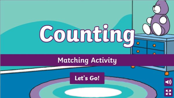 Age 4- 12: Counting Game Matching activity