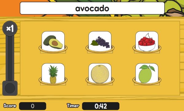 Age 4- 12: Fruit Interactive press_button